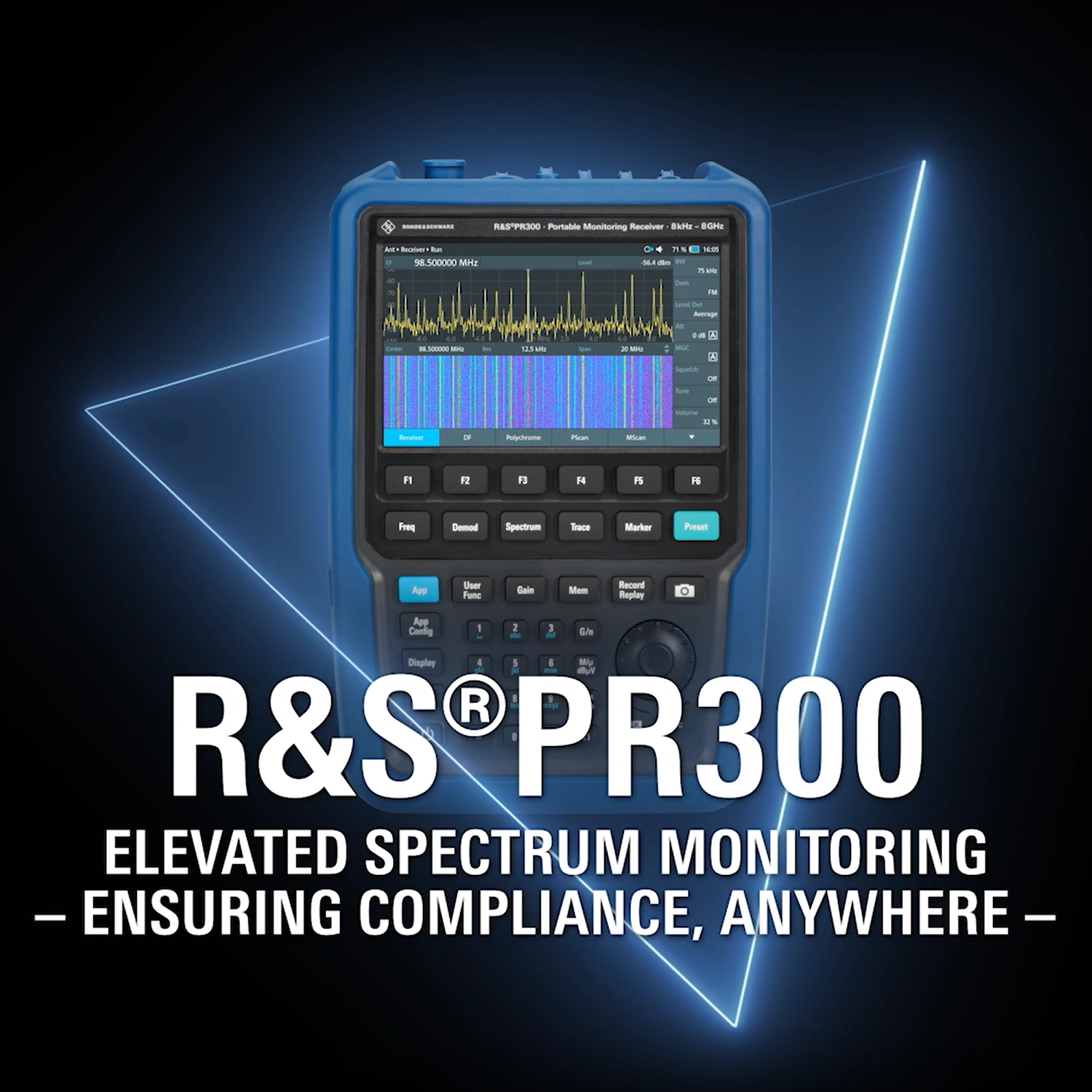 Фото Портативный мониторинговый приемник PR300 Rohde&Schwarz
